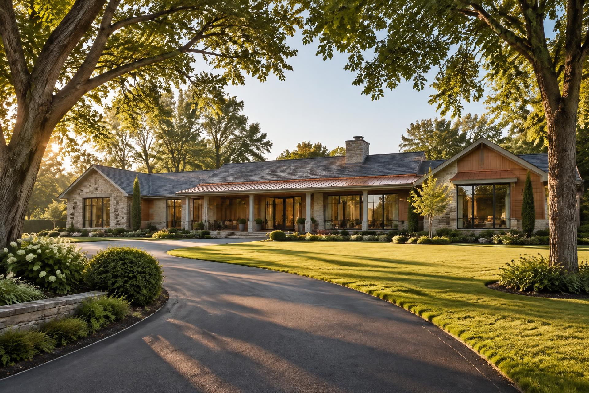 Luxury single-story ranch home on a spacious lot